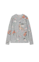 Sweater / JNBY Botanical Motif Mohair Blend Pullover
