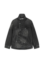 Jacket / JNBY Oversized Asymmetric Cut Denim Jacket