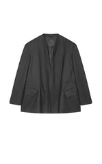 Blazer / JNBY Oversize Collarless Wool Blend Blazer