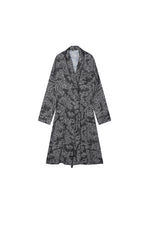 Coat / JNBY Floral Print Longline Trench Coat