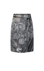 Skirt / JNBY Silk-Blend Printed Midi Skirt