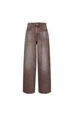 Pants / JNBY Wide-Leg Cuffed Full-Length Jeans