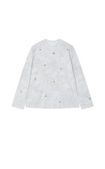 T-Shirt / JNBY Beaded Cotton Long Sleeve Tee