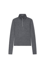 T-Shirt / JNBY Slim Fit Merino Wool Zip Neck Tee