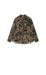 Shirt / JNBY Floral Silk Georgette Base Shirt