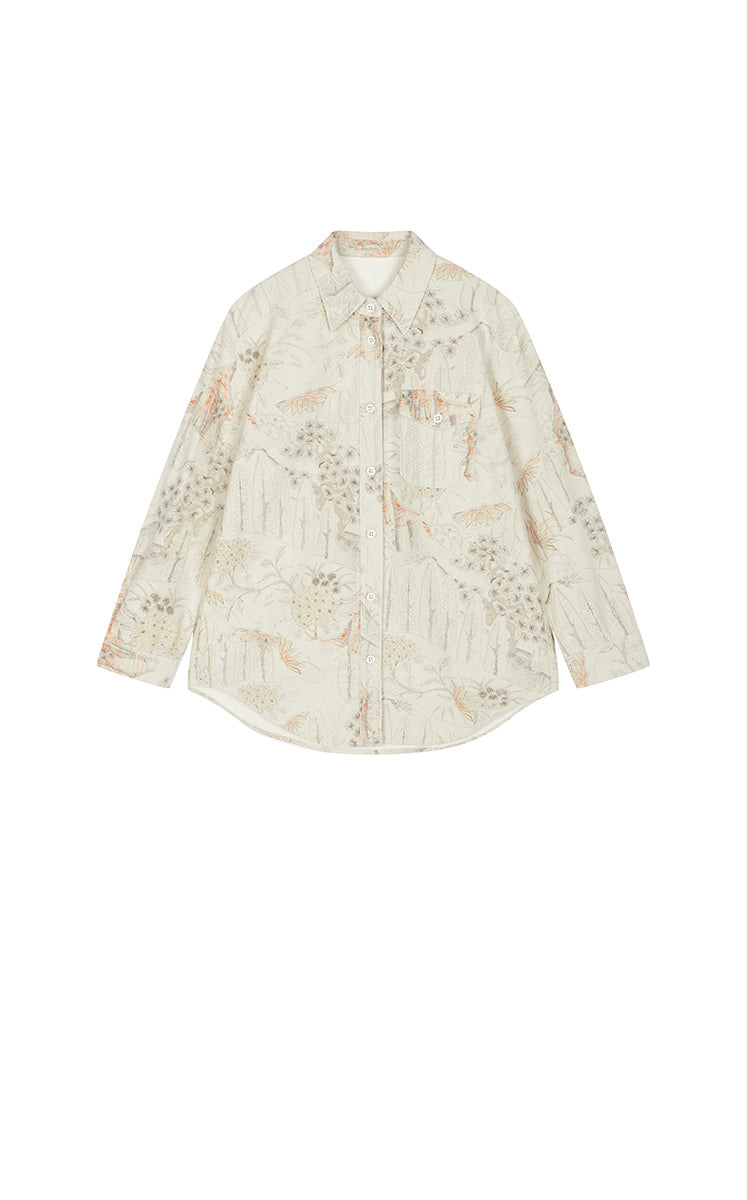 Shirt / JNBY Oversized Cotton Denim Shirt