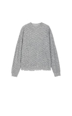 Sweater / JNBY Mohair-Wool Blend Diamond Texture Pullover
