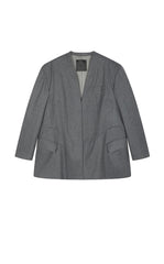 Blazer / JNBY Oversized Wool-Blend Collarless Blazer