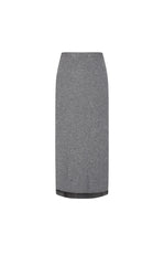 Skirt / JNBY H-Line Wool-Cashmere Long Skirt