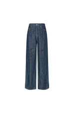 Pants /(ESG)JNBY Hand-Painted Hydrangea Wide-Leg Jeans
