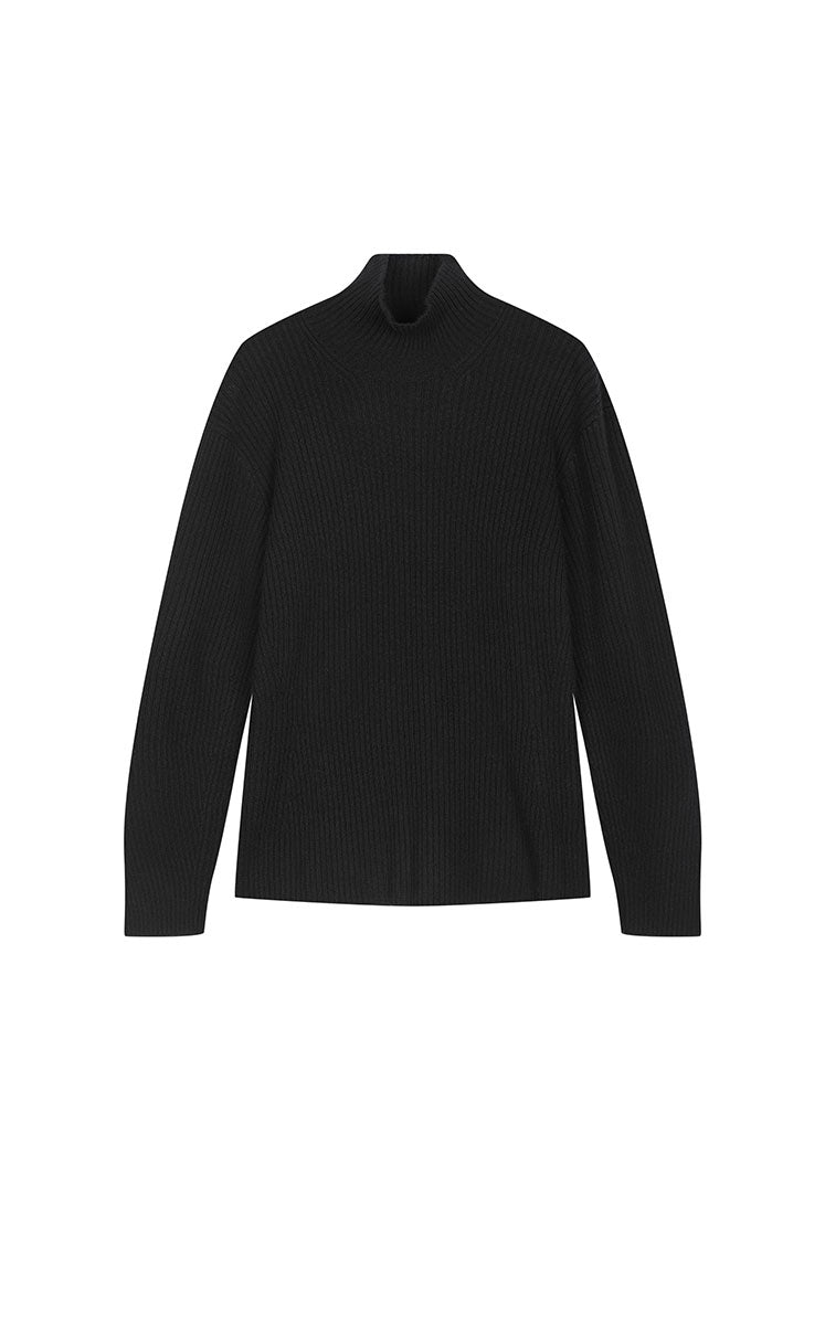 Sweater / JNBY Hourglass Silhouette Wool Cashmere Turtleneck Sweater
