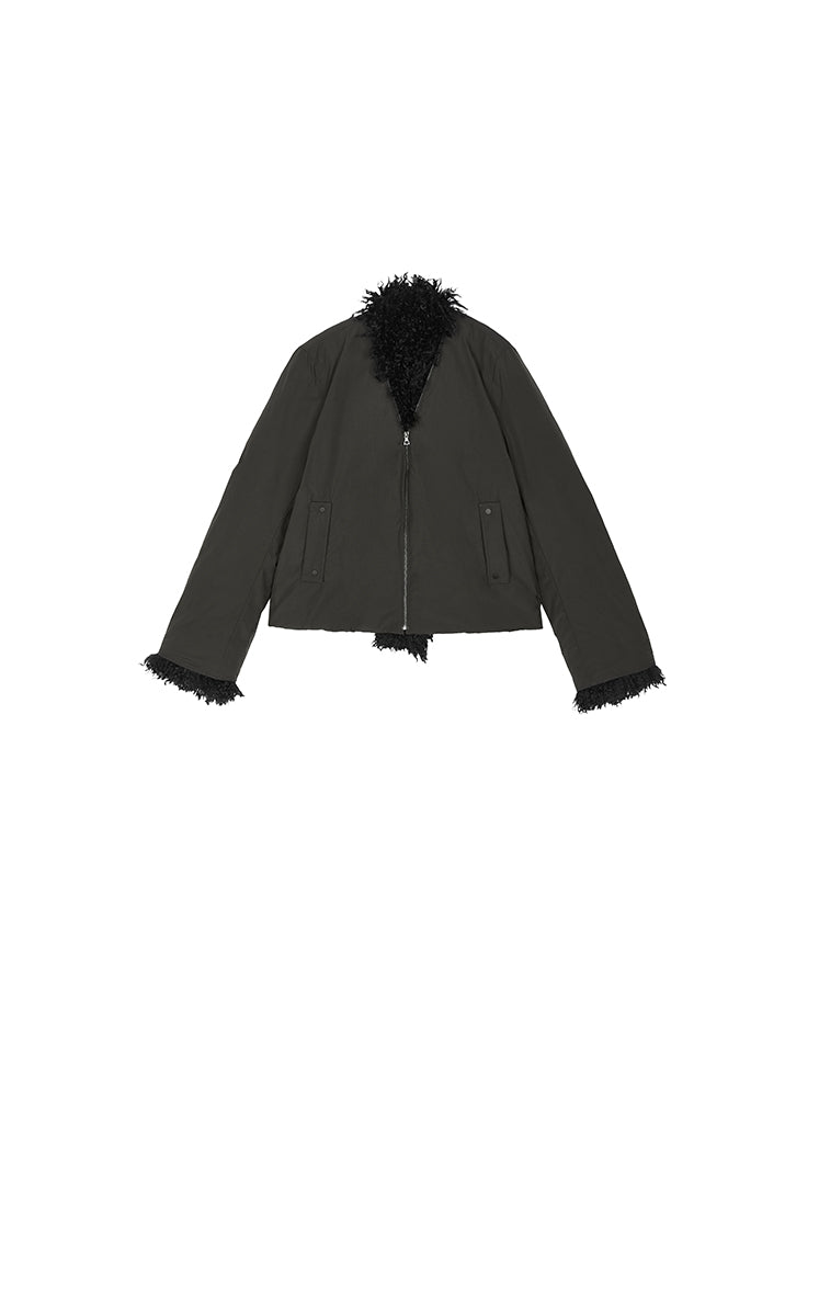 Down Coat / JNBY Fur Collar Short Down Coat