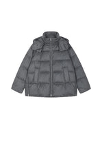 Down Coat / JNBY A-Line Mid-Length Hooded Down Coat