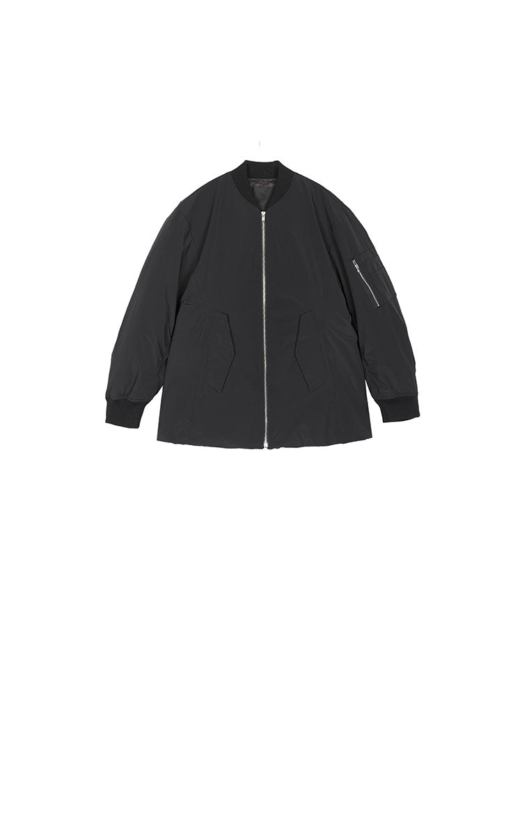 Down Coat / JNBY Lightweight Mid-Length Bomber Down Jacket