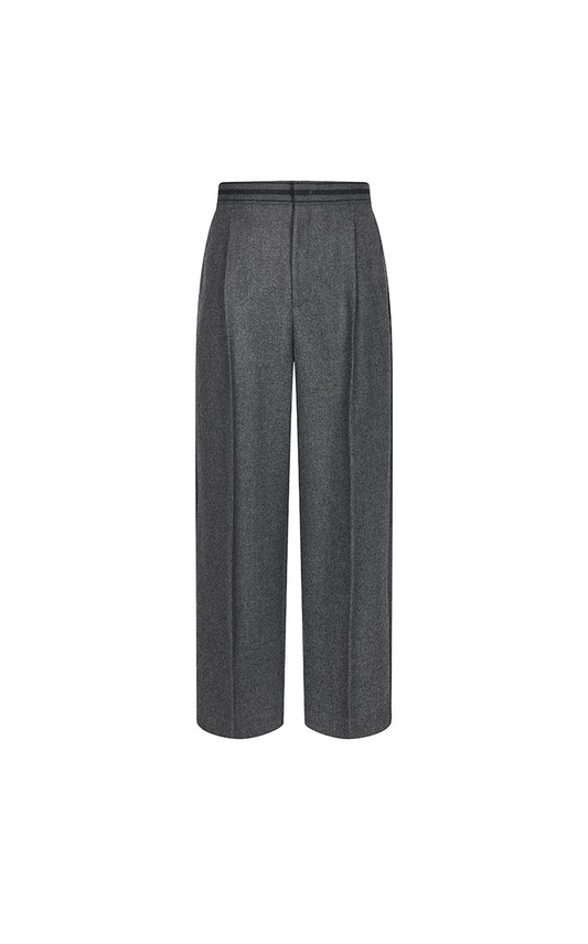 Pants / JNBY Loose Straight-Leg Wool Blend Pants