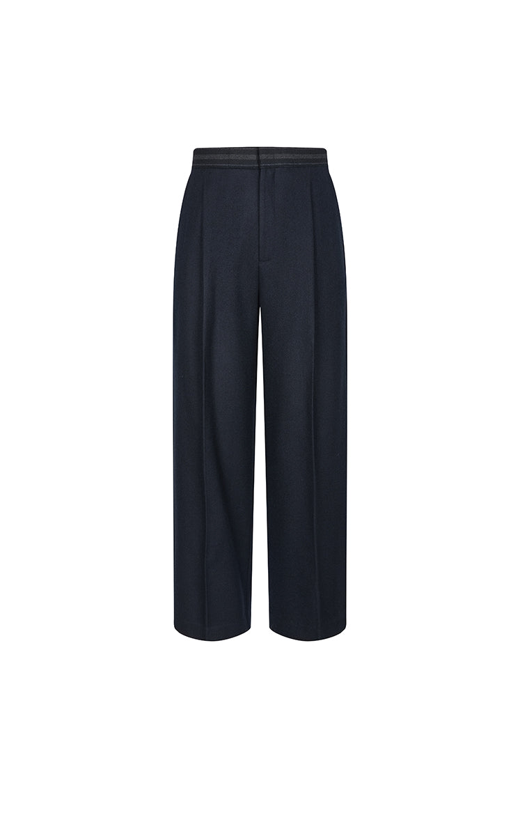 Pants / JNBY Loose Straight-Leg Wool Blend Pants