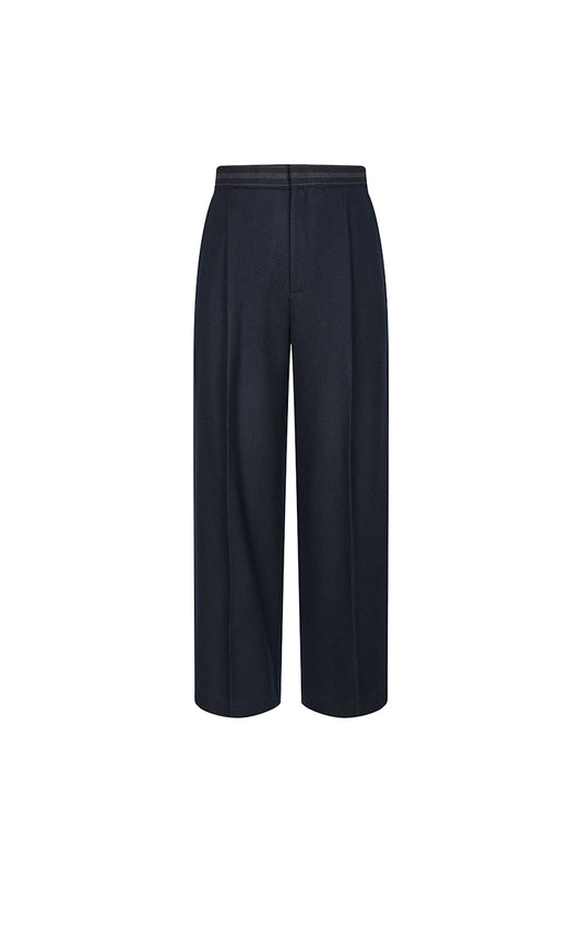 Pants / JNBY Loose Straight-Leg Wool Blend Pants