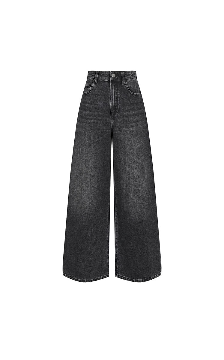 Pants / JNBY Sulfur-Dyed Wide-Leg Long Jeans