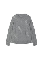 Sweater / JNBY Wool-Cashmere Ripple Crystal Embellished Pullover