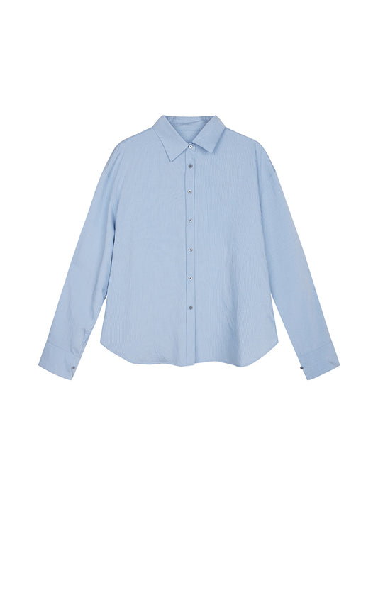 Shirt / JNBY Textured Oversized Long Sleeve Shirt
