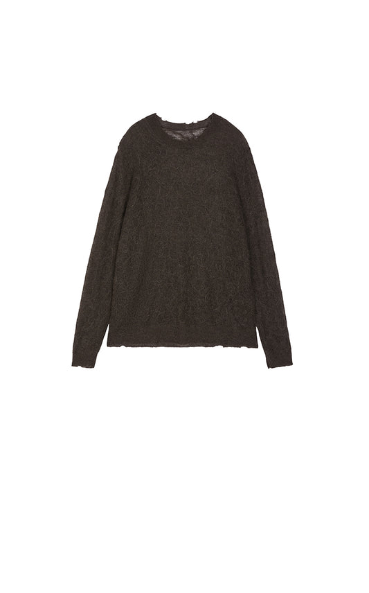 Sweater / JNBY Mixed Fiber Floral Oversized Pullover