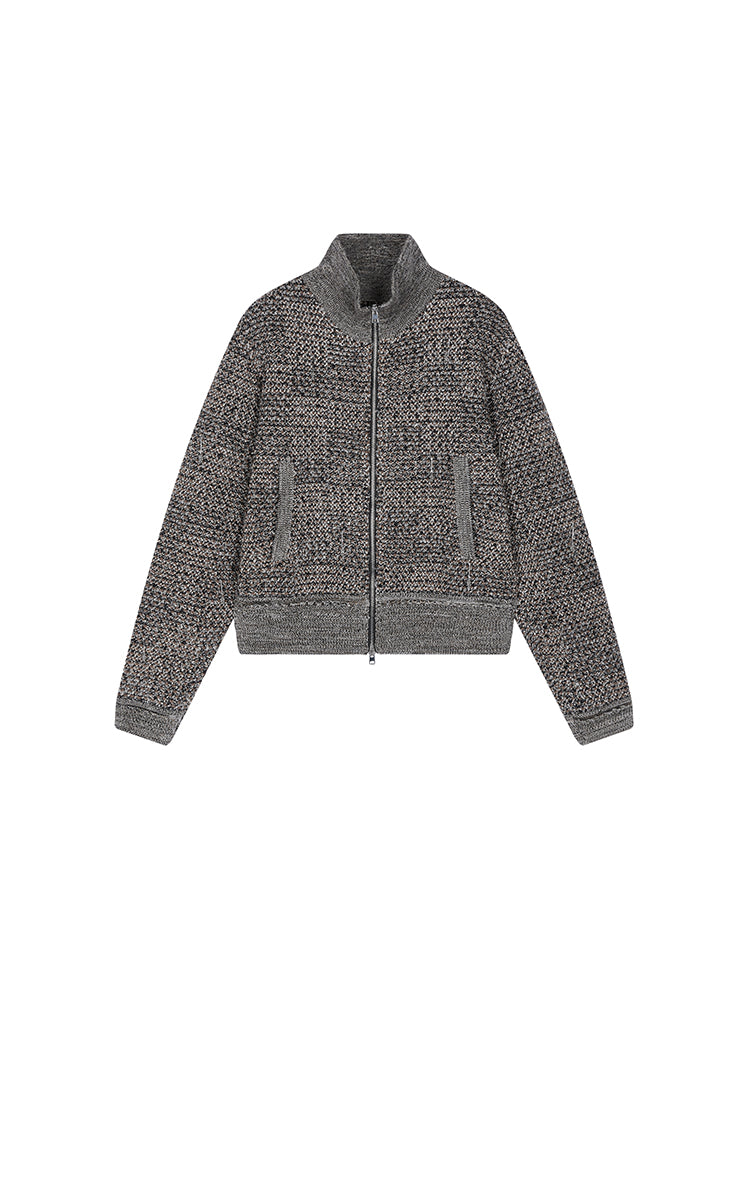 Sweater / JNBY Stand Collar Lightweight Short Cardigan