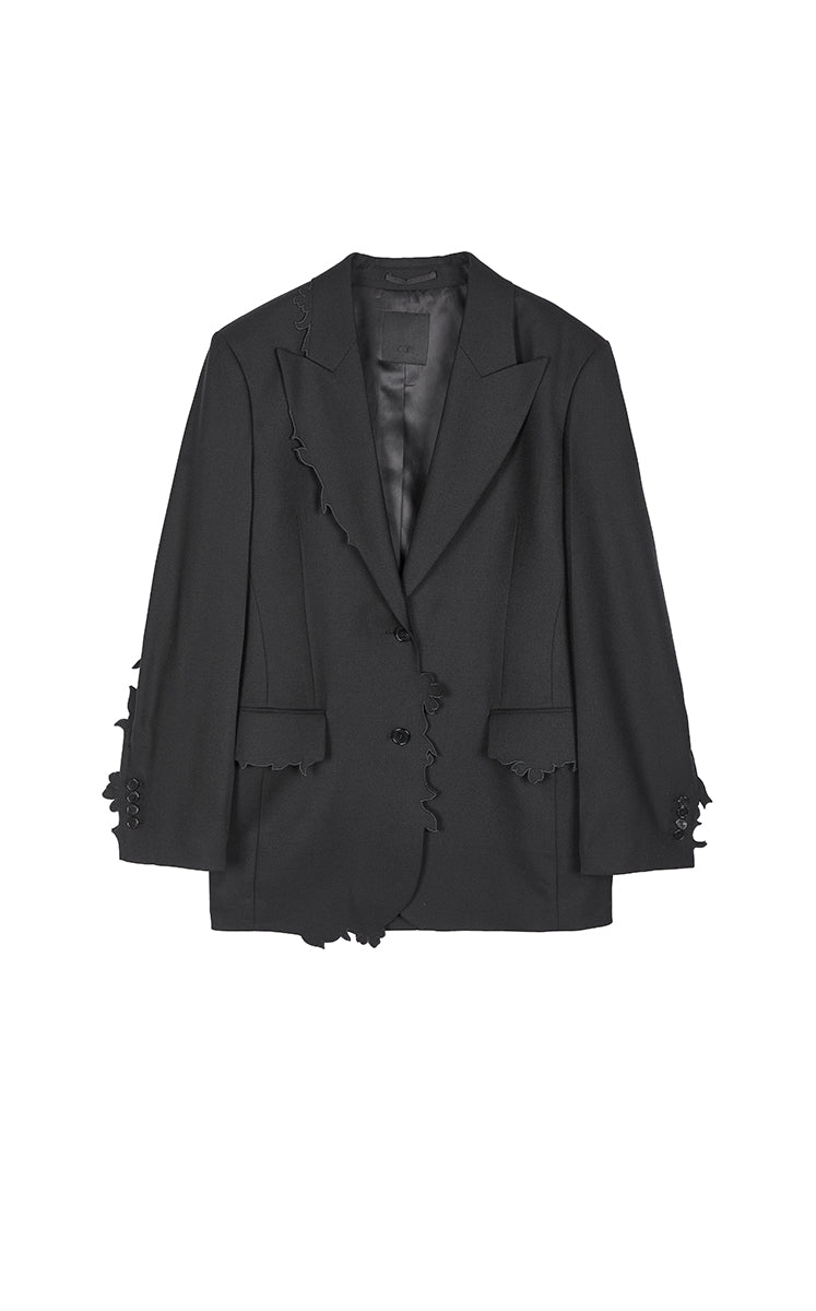 Blazer / JNBY Tailored Sculpted Cutout Floral Blazer