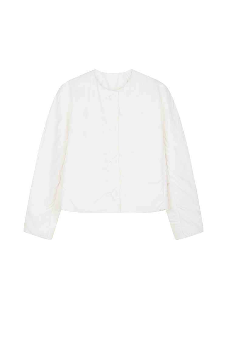 Down Coat / JNBY O-Shape Callarless Short Puffer