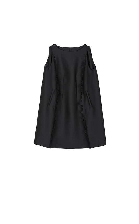 Dress / JNBY A-Line Cutout Wool Silk Dress
