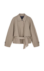 Jacket / JNBY Cropped Belted Raglan Jacket