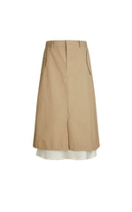 Skirt / JNBY Mid-Length Straight Cotton Skirt