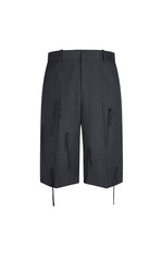 Pants / JNBY  A-Line Wool Fringe Cropped Pants