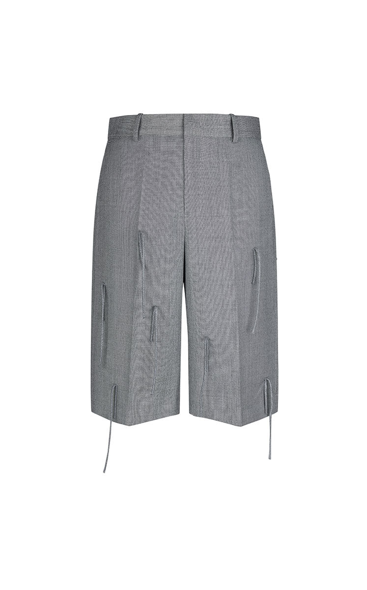 Pants / JNBY  A-Line Wool Fringe Cropped Pants