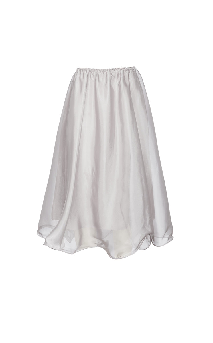 Skirt / JNBY Woven Organza A-Line Maxi Skirt