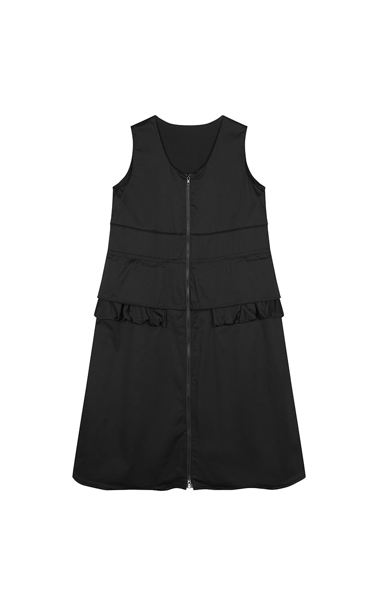 Dress / JNBY Cotton Blend A-Line Sleeveless Dress