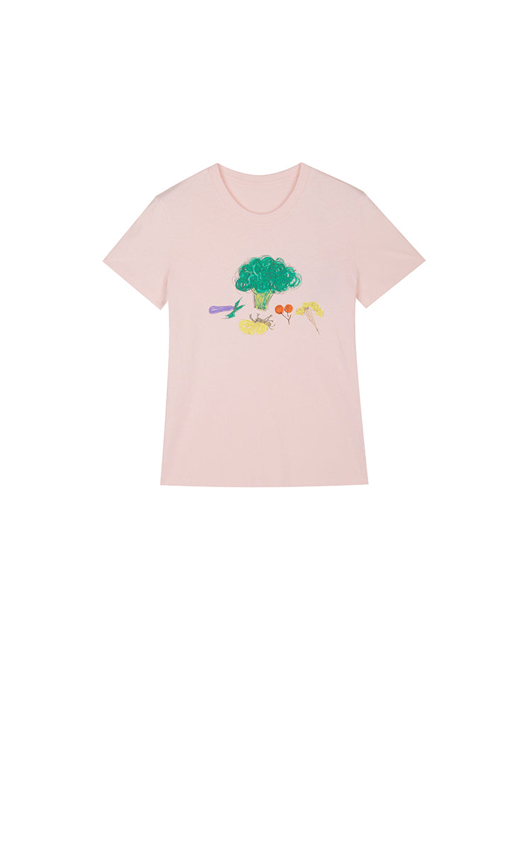 T-Shirt / JNBY Vegetable Print Cotton T-Shirt
