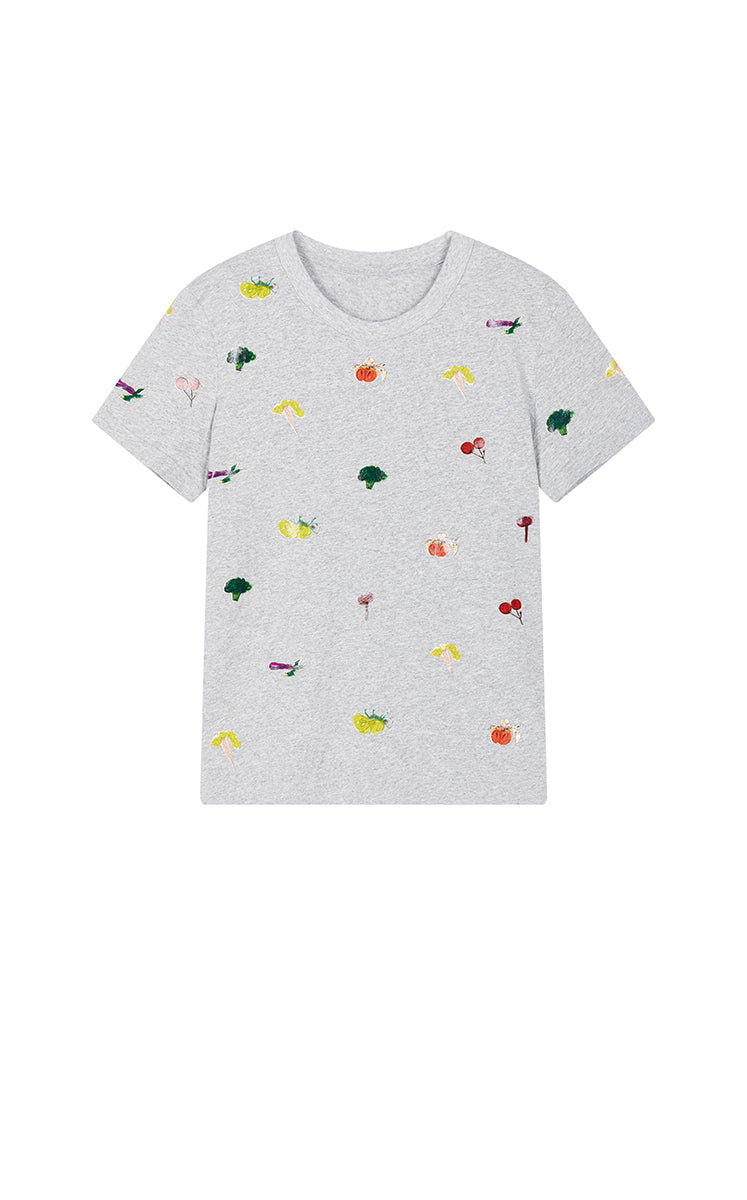 T-Shirt / JNBY Vegetable Graphic Cotton T-Shirt