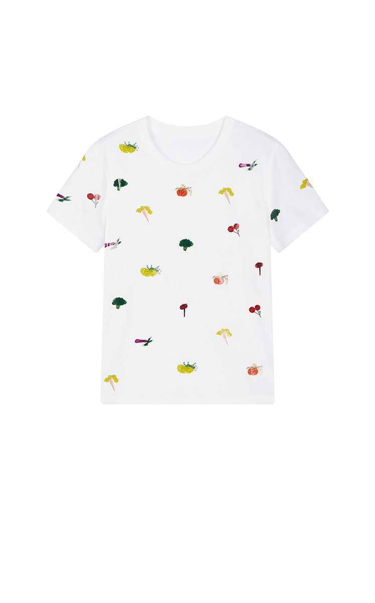 T-Shirt / JNBY Vegetable Graphic Cotton T-Shirt