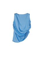Top / JNBY Satin Drape Sleeveless Top
