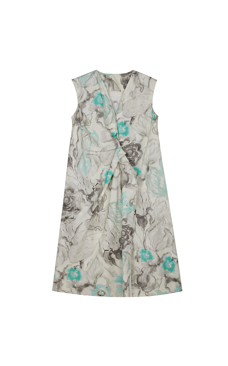 Dress / JNBY Watercolor Floral Cotton Dress
