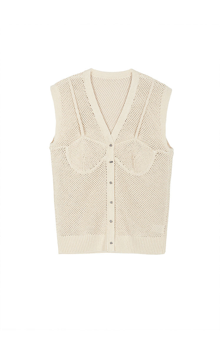 Vest / JNBY Washi Paper Blend Knit Vest