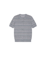 Cardigan / JNBY Cotton Stripe Short Sleeve Knit
