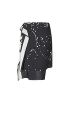 Skirt / JNBY Pearl Print Wrap Effect Waist Skirt
