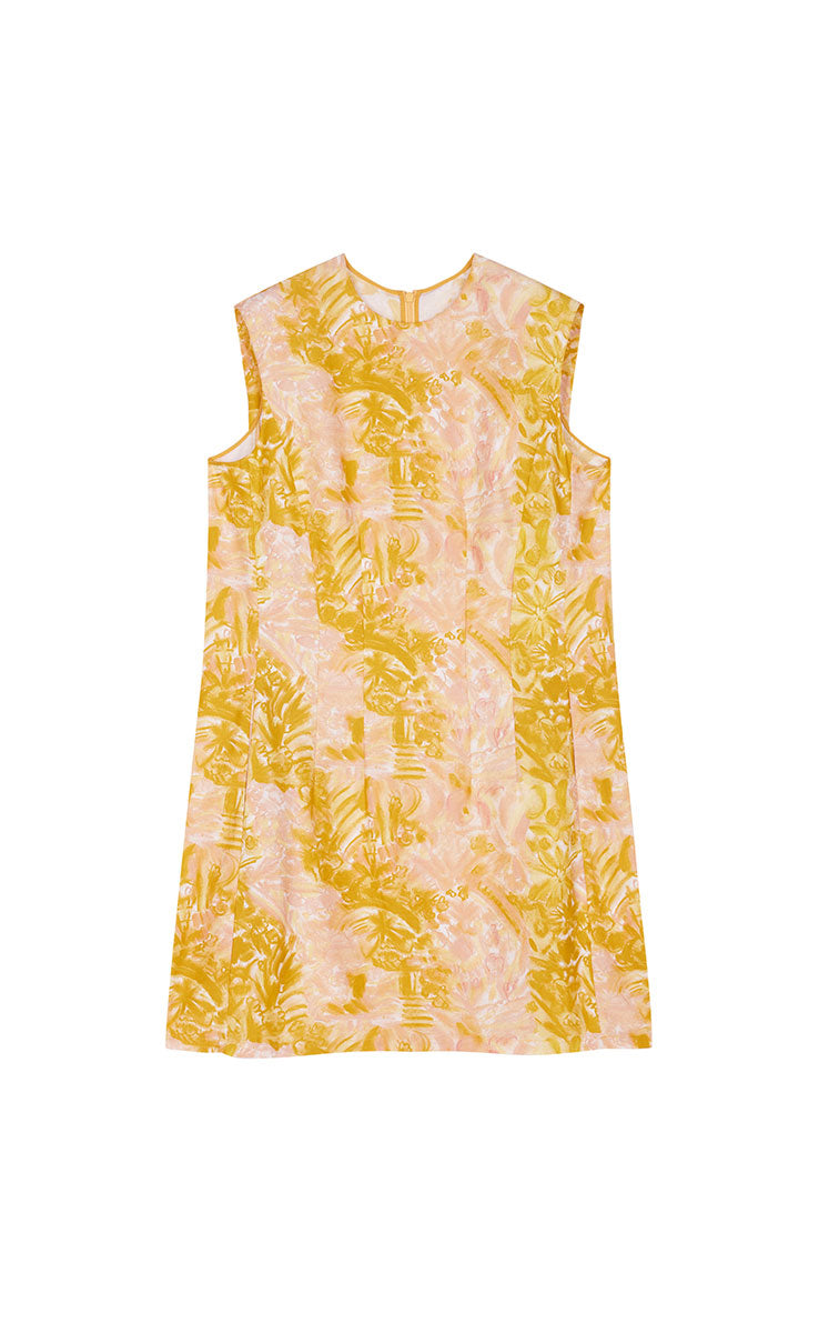 Dress / JNBY Cotton Silk Sleeveless Printed Dress