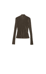 T-Shirt / JNBY Slim-Fit Velvet Long-Sleeve T-Shirt