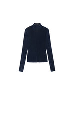 T-Shirt / JNBY Slim-Fit Velvet Long-Sleeve T-Shirt