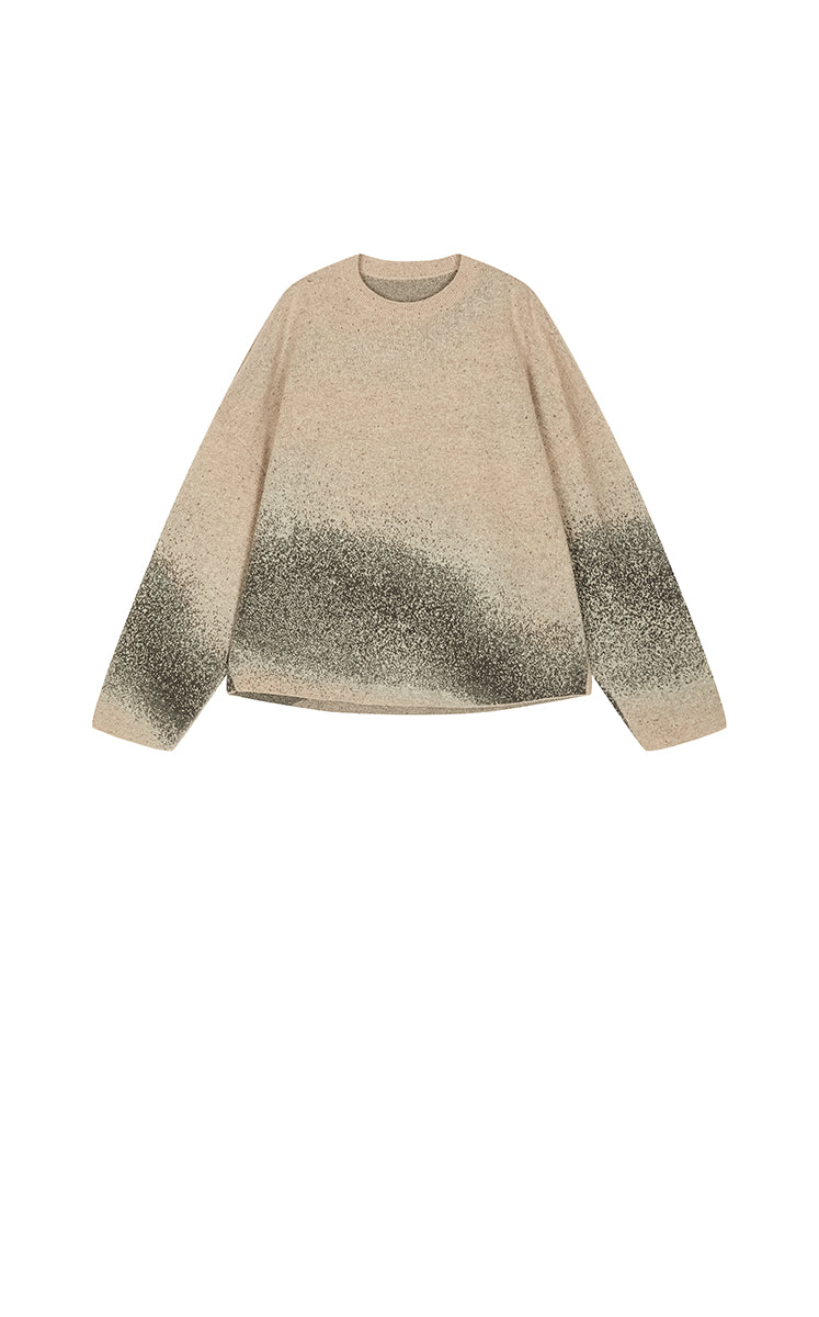 Sweater / CROQUIS Ink Gradient Oversized Wool Sweater