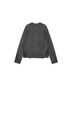 Sweater / JNBY  O-Shape Knitted Denim Panel Cardigan