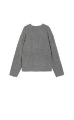 Sweater /(ESG)JNBY Loose Overlap Front Wool Pullover