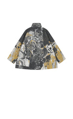 Coat / JNBY A-Line Jacquard Wool Blend Jacket